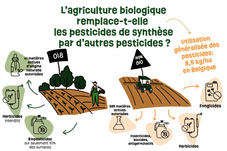 L’agriculture biologique remplace t-elle les pesticides de synthèse par d’autres pesticides