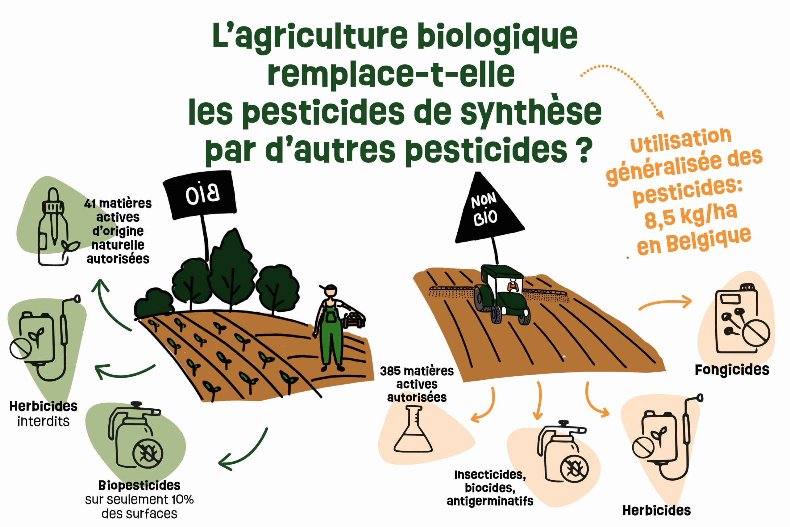 Lire la suite à propos de l’article L’agriculture biologique remplace t-elle les pesticides de synthèse par d’autres pesticides